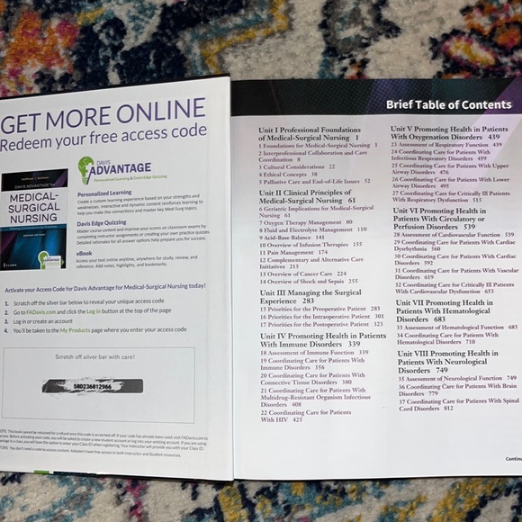 H&S 2020; Medical-Surgical Nursing. 2nd edition. FA Davis Textbook - Picture 2 of 4